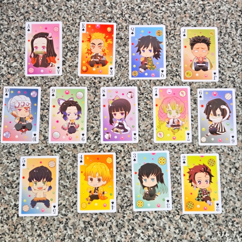 🍒🍒 Demon Slayer Anime Character Playing Cards
